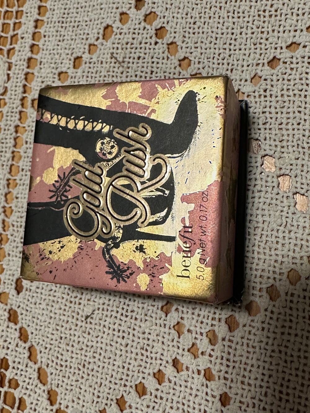 Benefit Cosmetics Gold Rush Blush Full Size 5.0g Discontinued Rare Makeup OEM